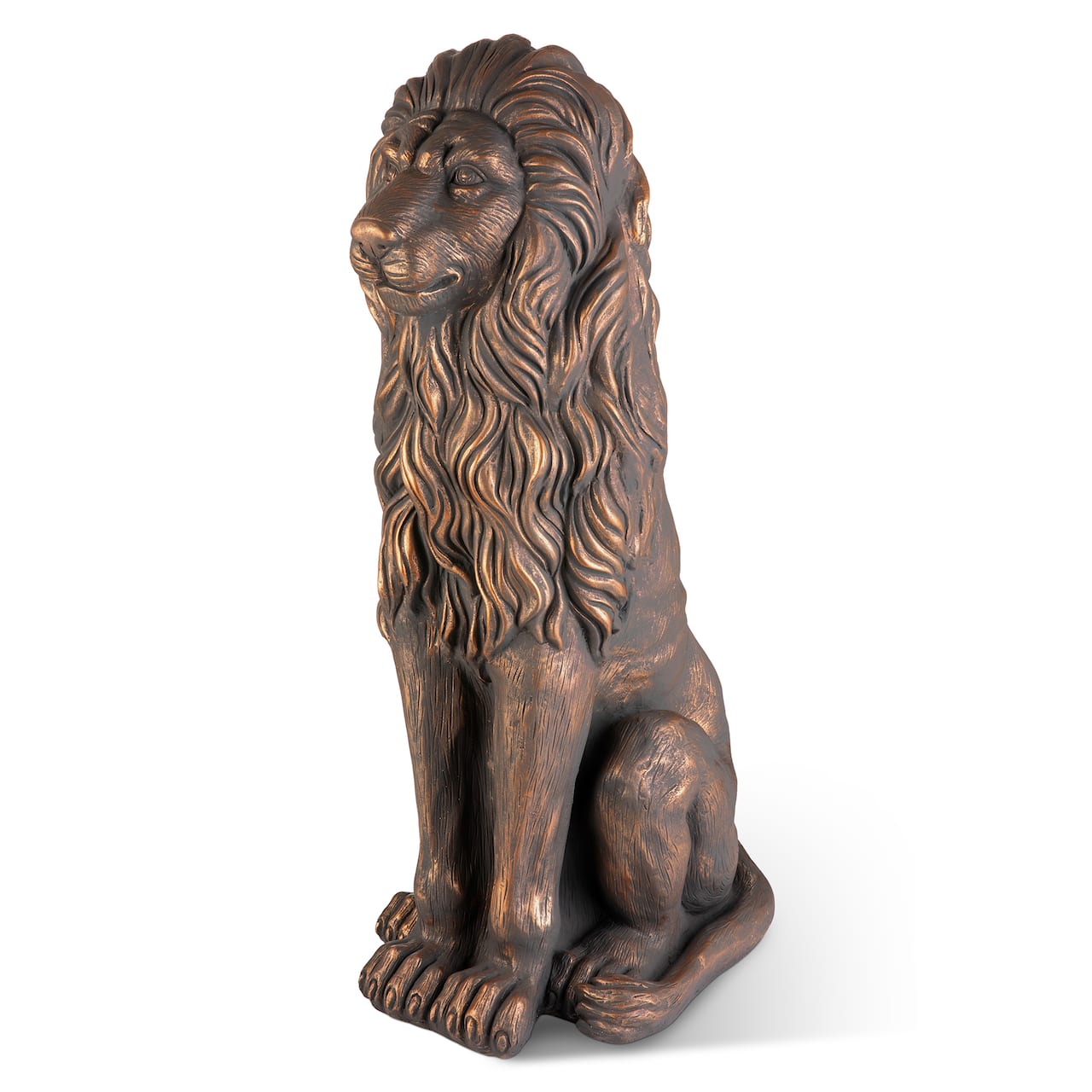 Glitzhome® 36.25" Oversized MGO Guardian Sitting Lion Garden Statue